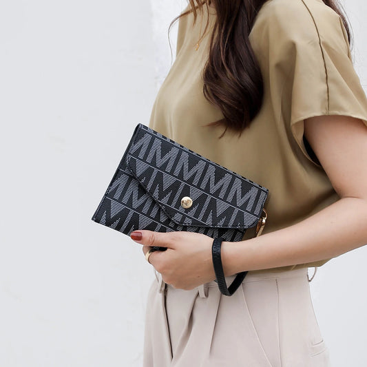 Marimar Women'S Tote Bag with Pouch and Wristlet, Signature 4 Piece Set by Mia K - Red