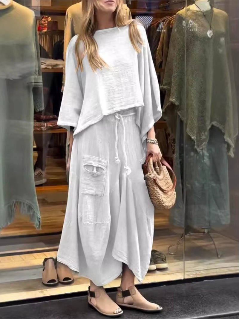 Autumn Lace-Up Skirt Set for Effortless Elegance